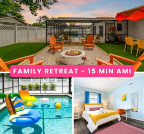 Heated Saltwater Pool - BBQ - Firepit - N Switch